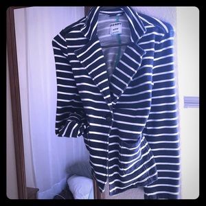 Navy and White Blazer